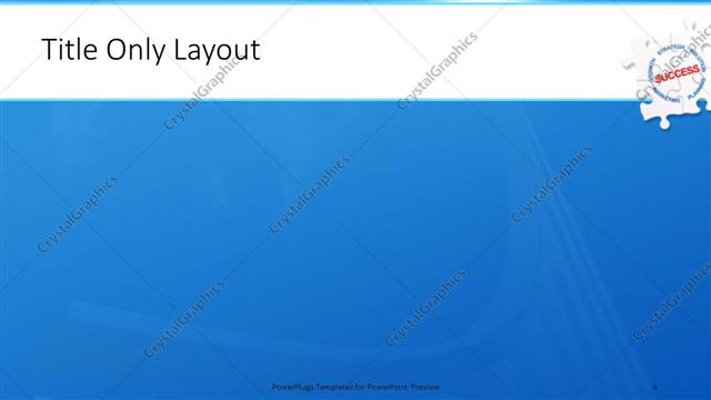 Title Only presentation slide layout