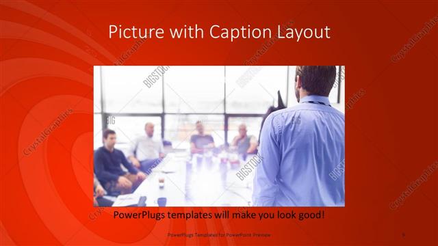 Picture with Caption presentation slide layout