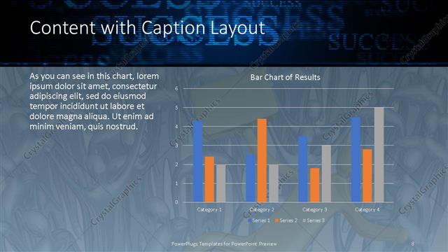 Content with Caption presentation slide layout