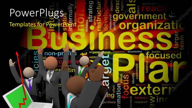  Presentation with successful - Successful business team with financial chart showing?huge profit?