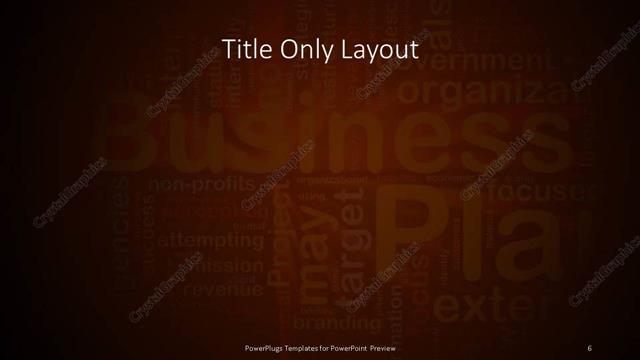 Title Only presentation slide layout
