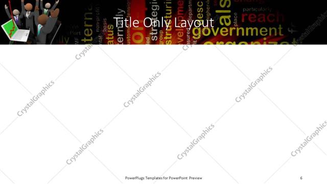 Title Only presentation slide layout