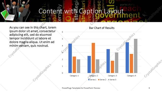 Content with Caption presentation slide layout