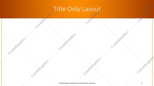 Title Only presentation slide layout