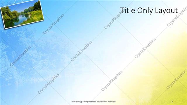 Title Only presentation slide layout