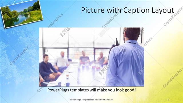 Picture with Caption presentation slide layout