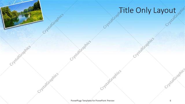 Title Only presentation slide layout