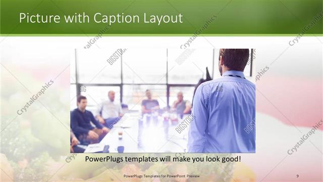 Picture with Caption presentation slide layout