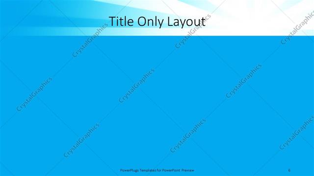 Title Only presentation slide layout