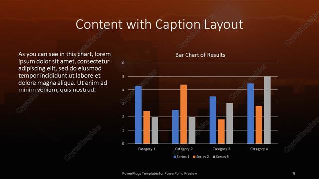 Content with Caption presentation slide layout