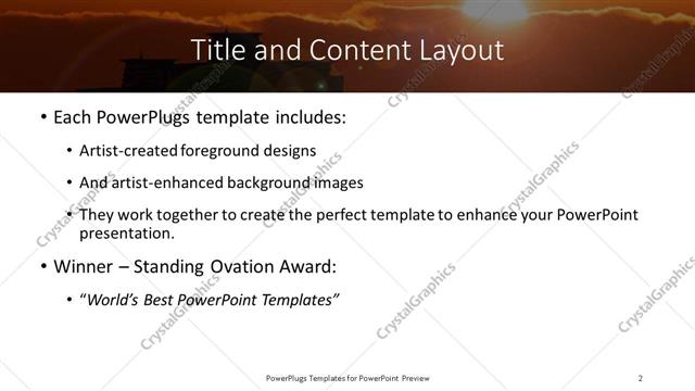 Title and Content presentation slide layout