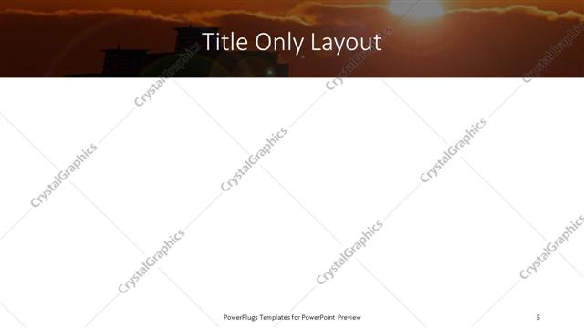 Title Only presentation slide layout