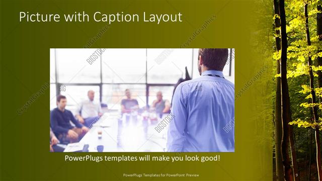 Picture with Caption presentation slide layout