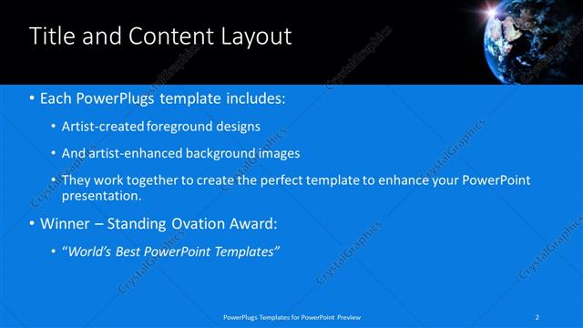 Title and Content presentation slide layout