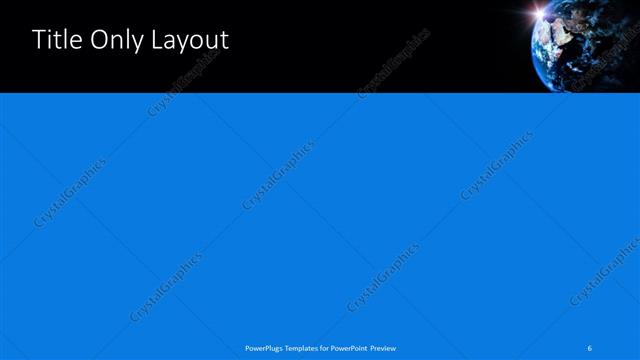 Title Only presentation slide layout