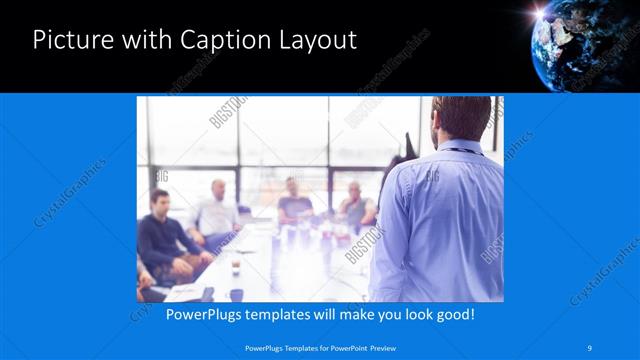Picture with Caption presentation slide layout