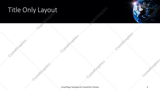 Title Only presentation slide layout