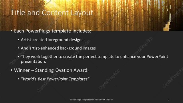 Title and Content presentation slide layout