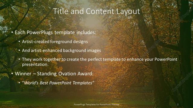 Title and Content presentation slide layout