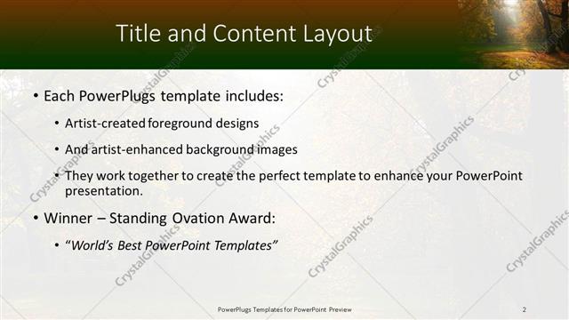 Title and Content presentation slide layout