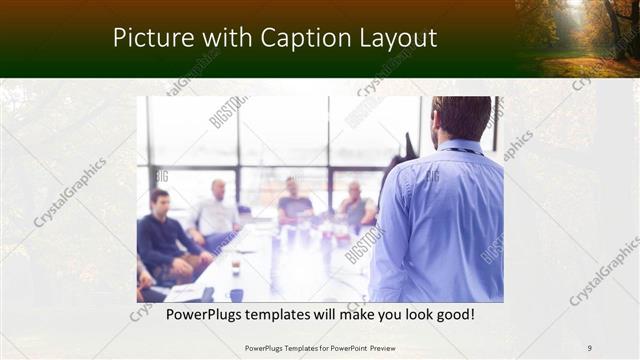 Picture with Caption presentation slide layout