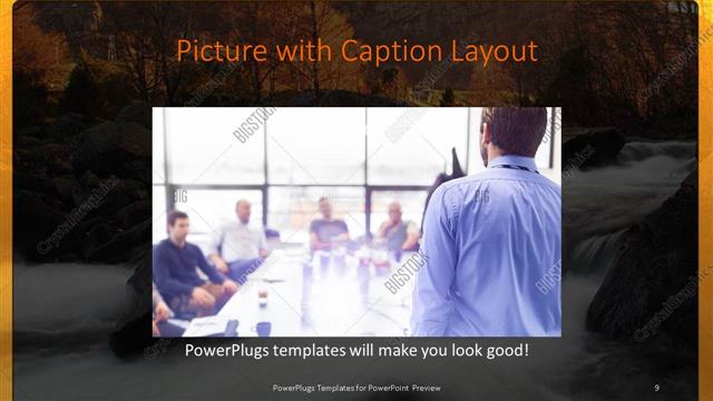 Picture with Caption presentation slide layout
