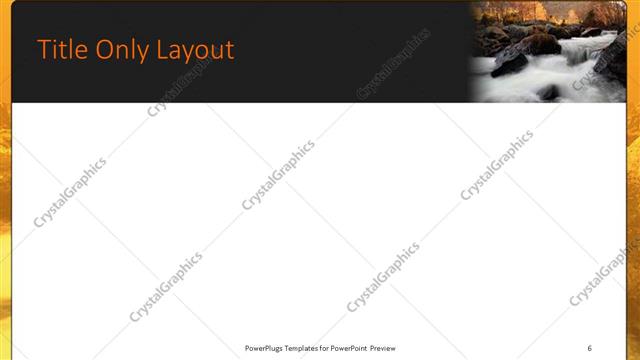 Title Only presentation slide layout