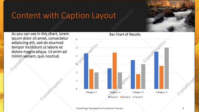 Content with Caption presentation slide layout