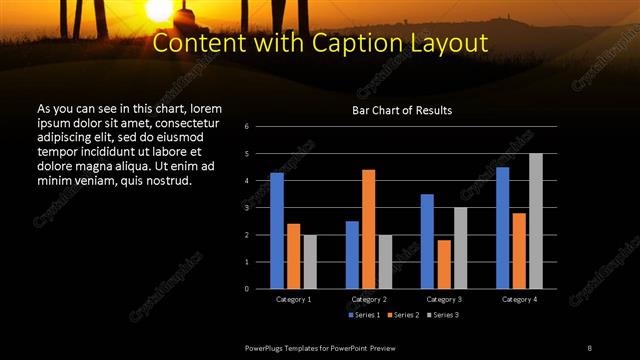Content with Caption presentation slide layout