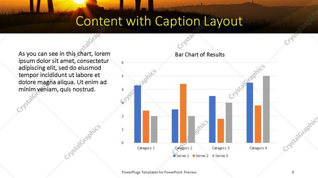 Content with Caption presentation slide layout