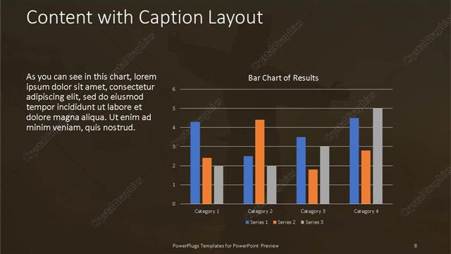 Content with Caption presentation slide layout
