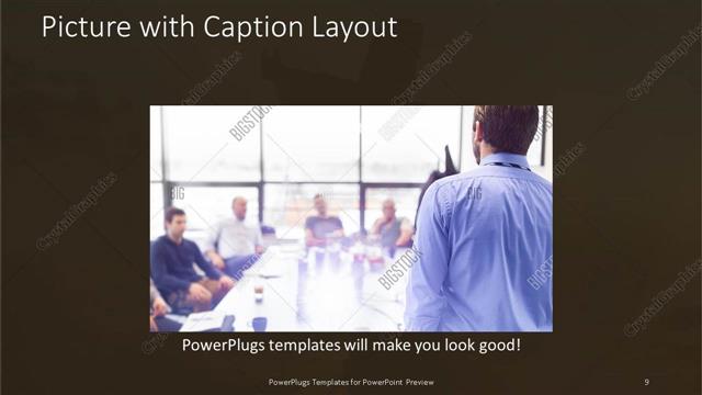 Picture with Caption presentation slide layout