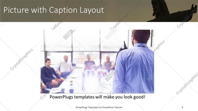 Picture with Caption presentation slide layout