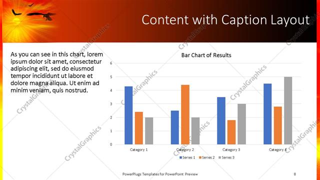 Content with Caption presentation slide layout