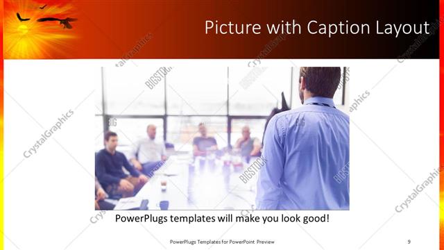 Picture with Caption presentation slide layout