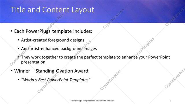 Title and Content presentation slide layout