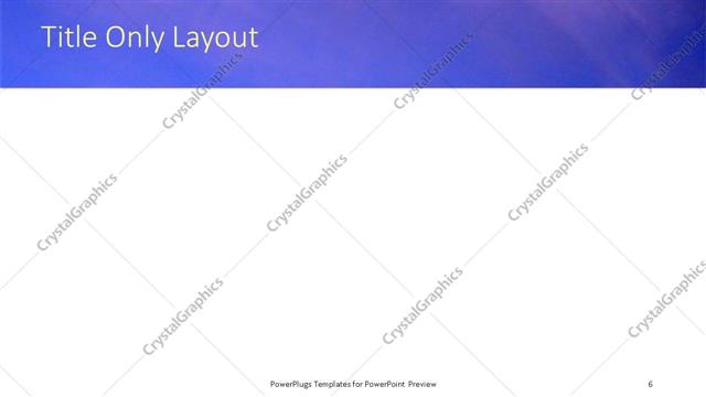 Title Only presentation slide layout