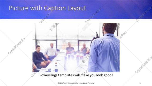 Picture with Caption presentation slide layout