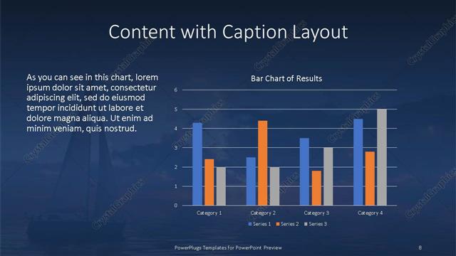 Content with Caption presentation slide layout