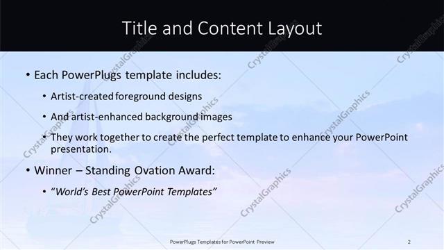 Title and Content presentation slide layout