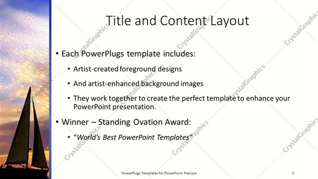 Title and Content presentation slide layout