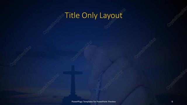 Title Only presentation slide layout