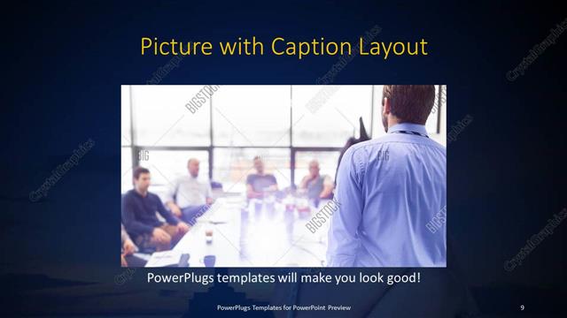 Picture with Caption presentation slide layout