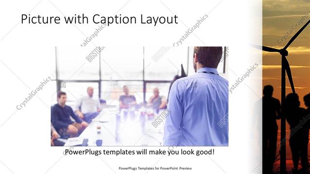Picture with Caption presentation slide layout