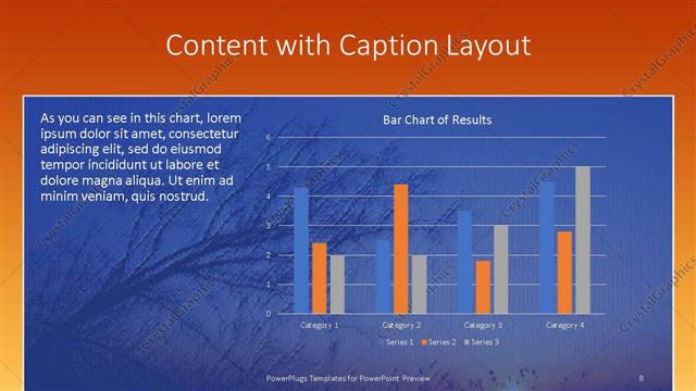 Content with Caption presentation slide layout