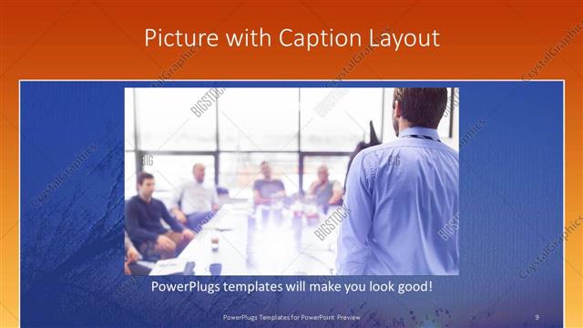 Picture with Caption presentation slide layout