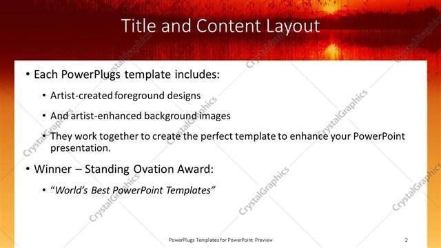 Title and Content presentation slide layout