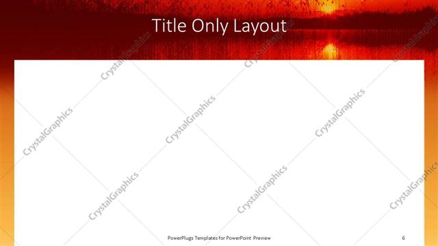 Title Only presentation slide layout