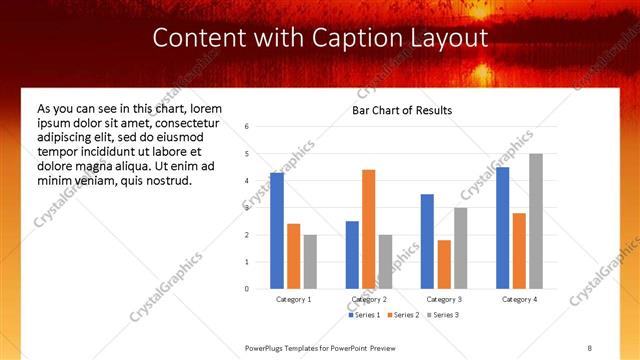 Content with Caption presentation slide layout