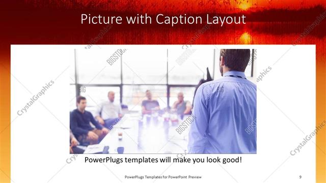 Picture with Caption presentation slide layout